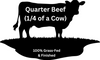 PRE-SALE - Quarter Beef - 100% Grass-Finished Beef